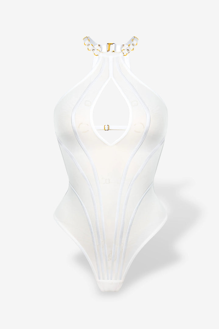 Qrucifix Angi Bodysuit White