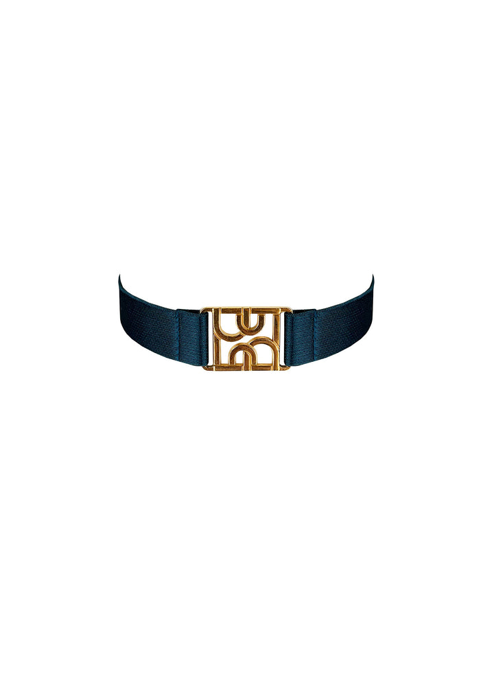 Bordelle Nara Strap Collar Teal