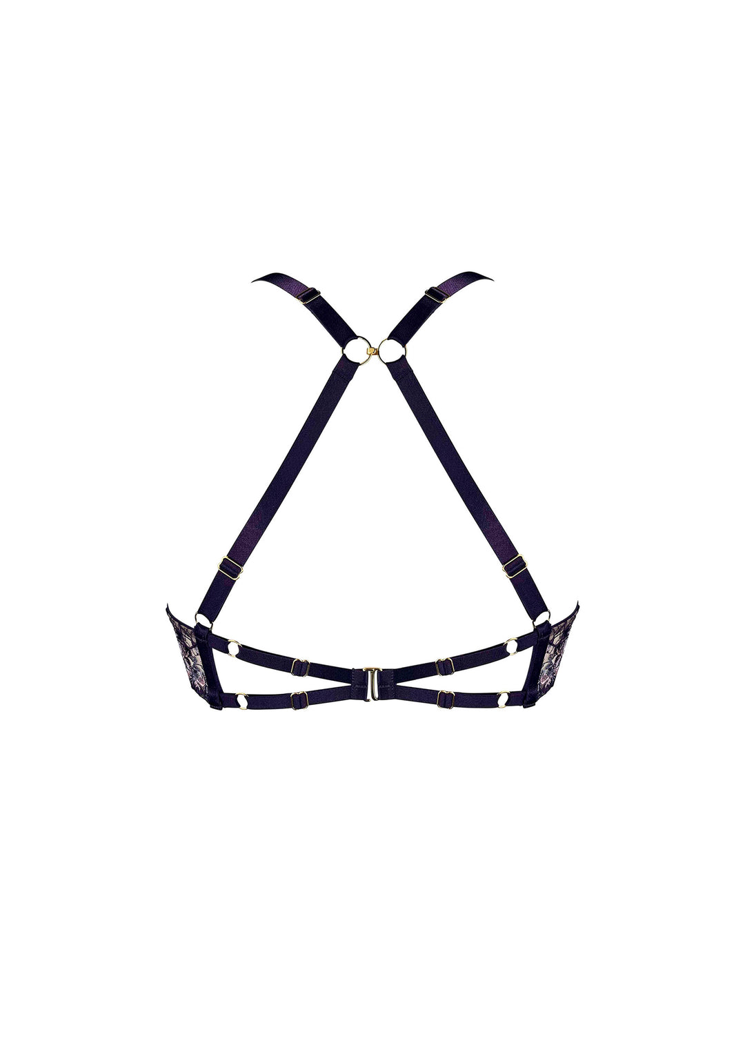 Bordelle Amela Balconette Wire Bra Deep Purple