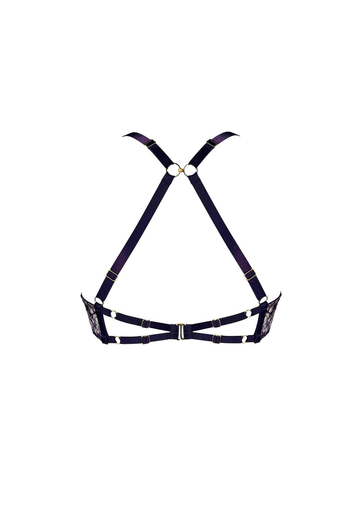 Bordelle Amela Balconette Wire Bra Deep Purple