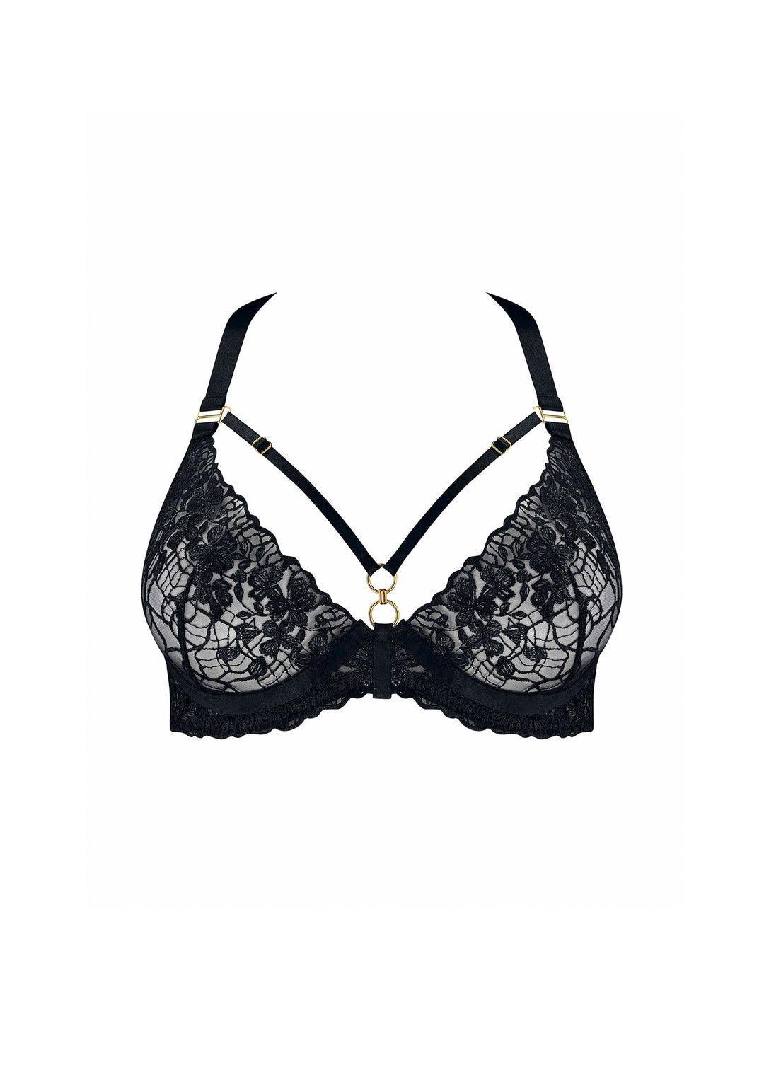 Bordelle Amela Plunge Wire Bra Black