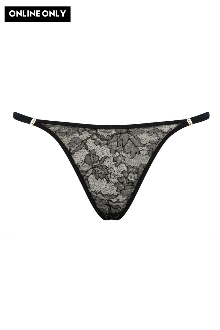 Tatu Couture Xena Lace Thong Black