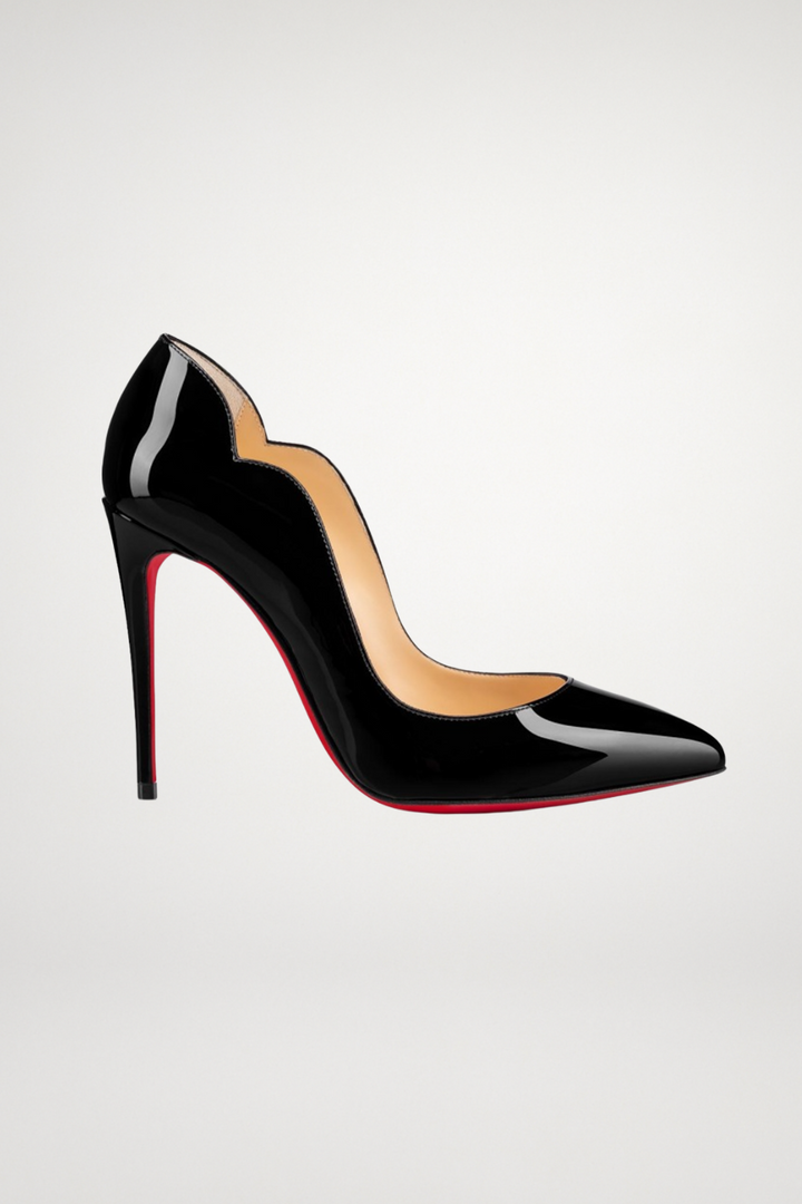Black Patent Leather Hot Chick Pumps 100