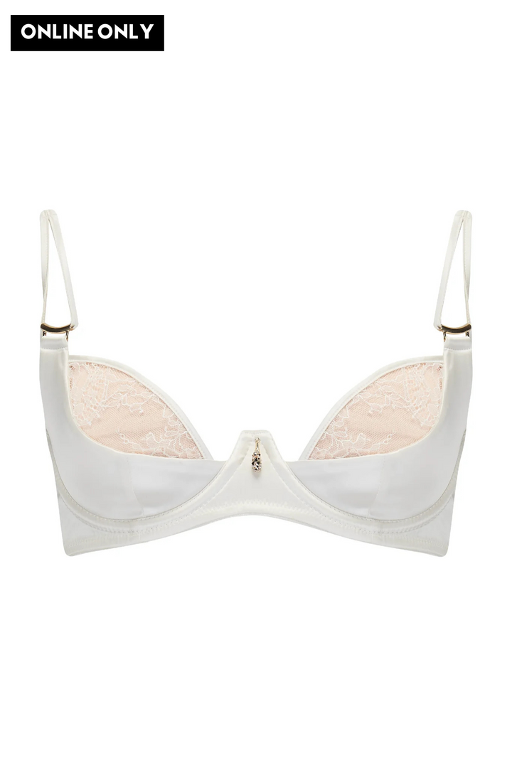 Tatu Couture Xena Plunge Bra Ivory