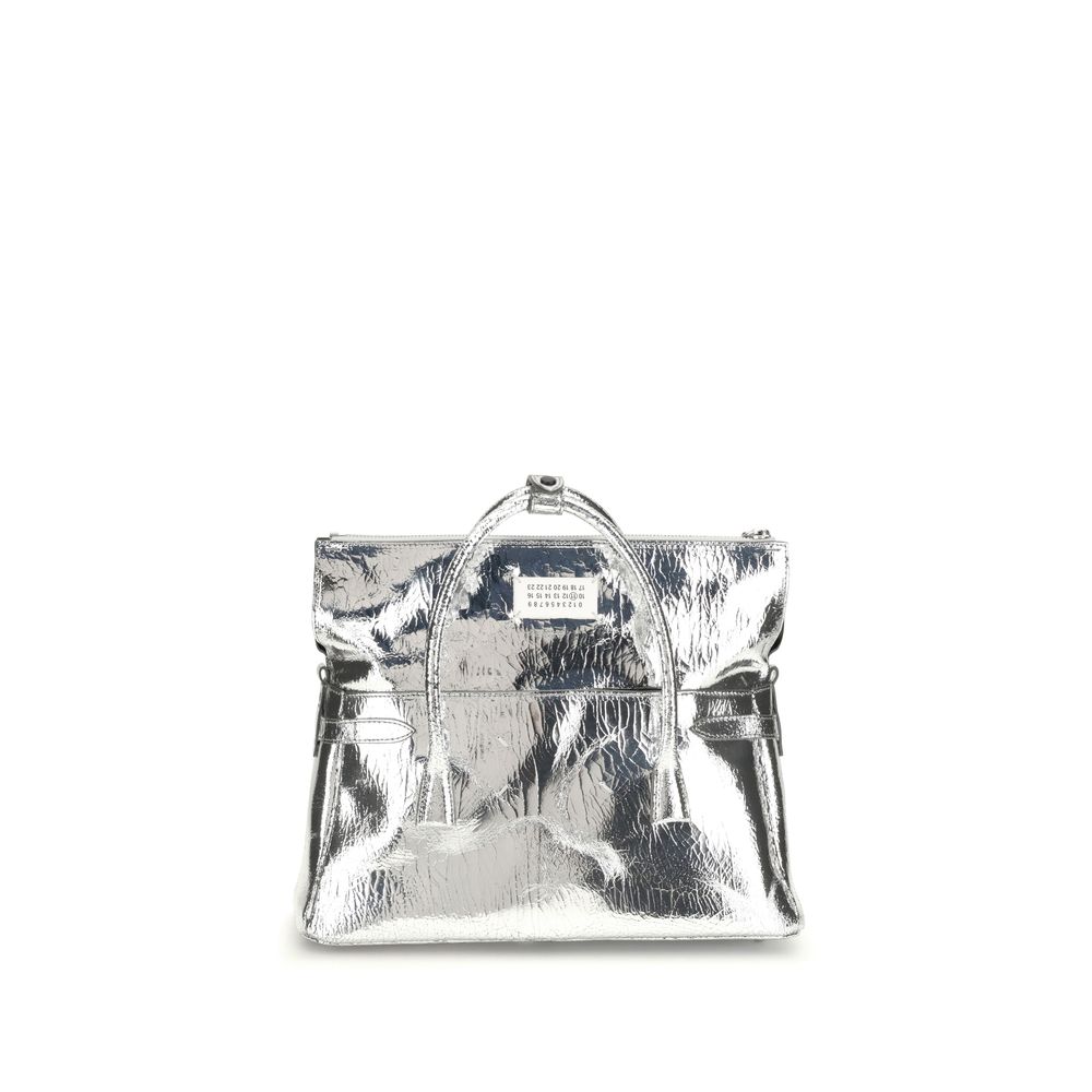 Margiela 5AC East West Medium Tote Bag Silver