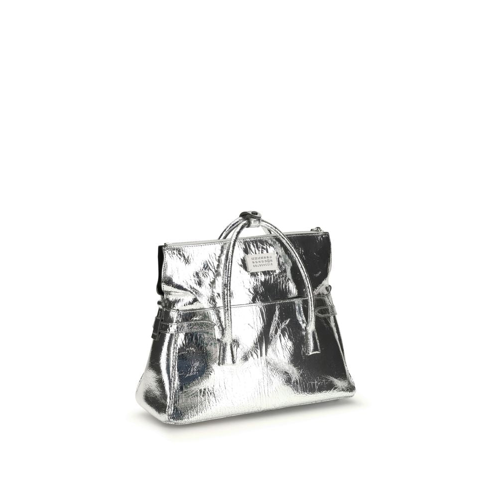 Margiela 5AC East West Medium Tote Bag Silver