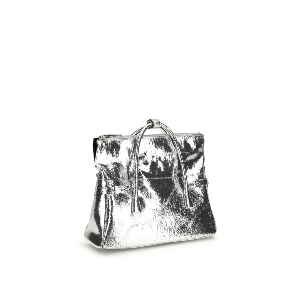 Margiela 5AC East West Medium Tote Bag Silver