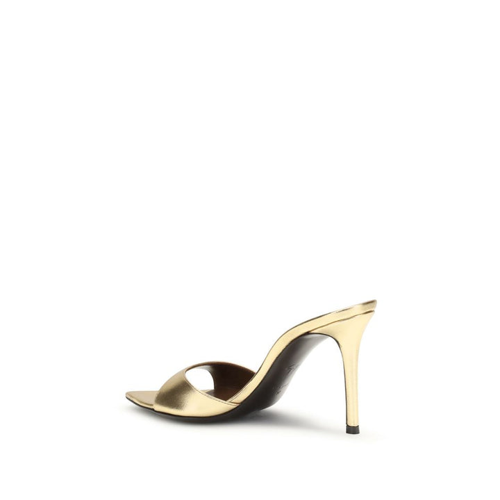 Giuseppe Zanotti Gold Leather Stiletto Heel Sandals
