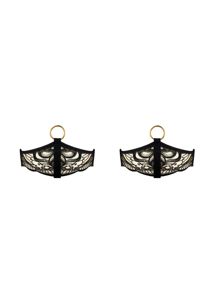 Bordelle Pearl Garters Black