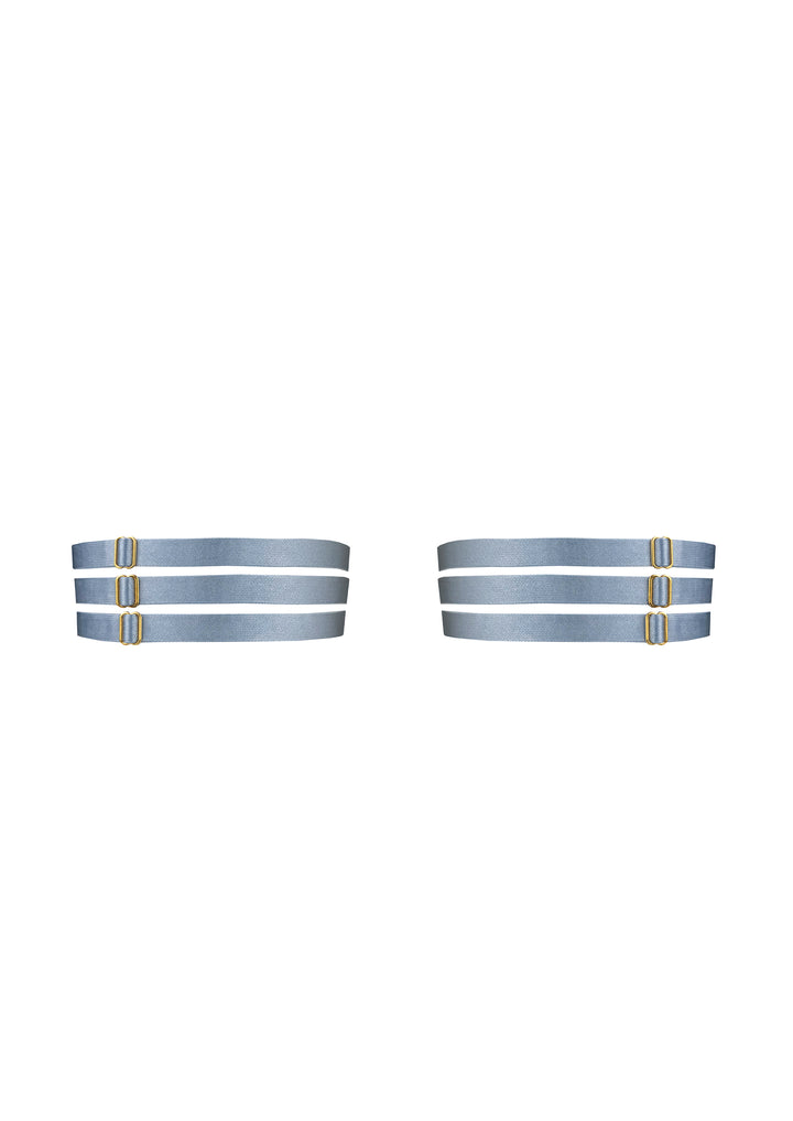Bordelle Pearl Garters Dusty Blue