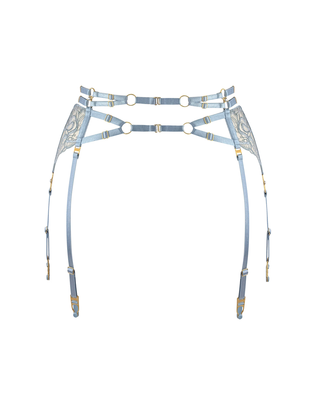 Bordelle Pearl Suspender Dusty Blue
