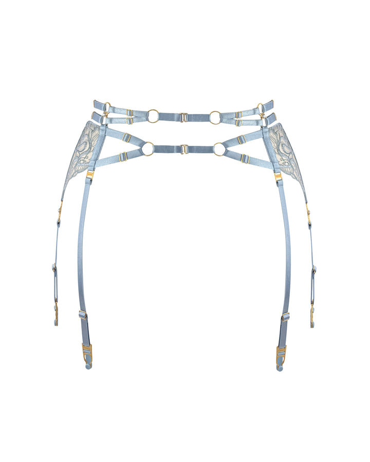 Bordelle Pearl Suspender Dusty Blue