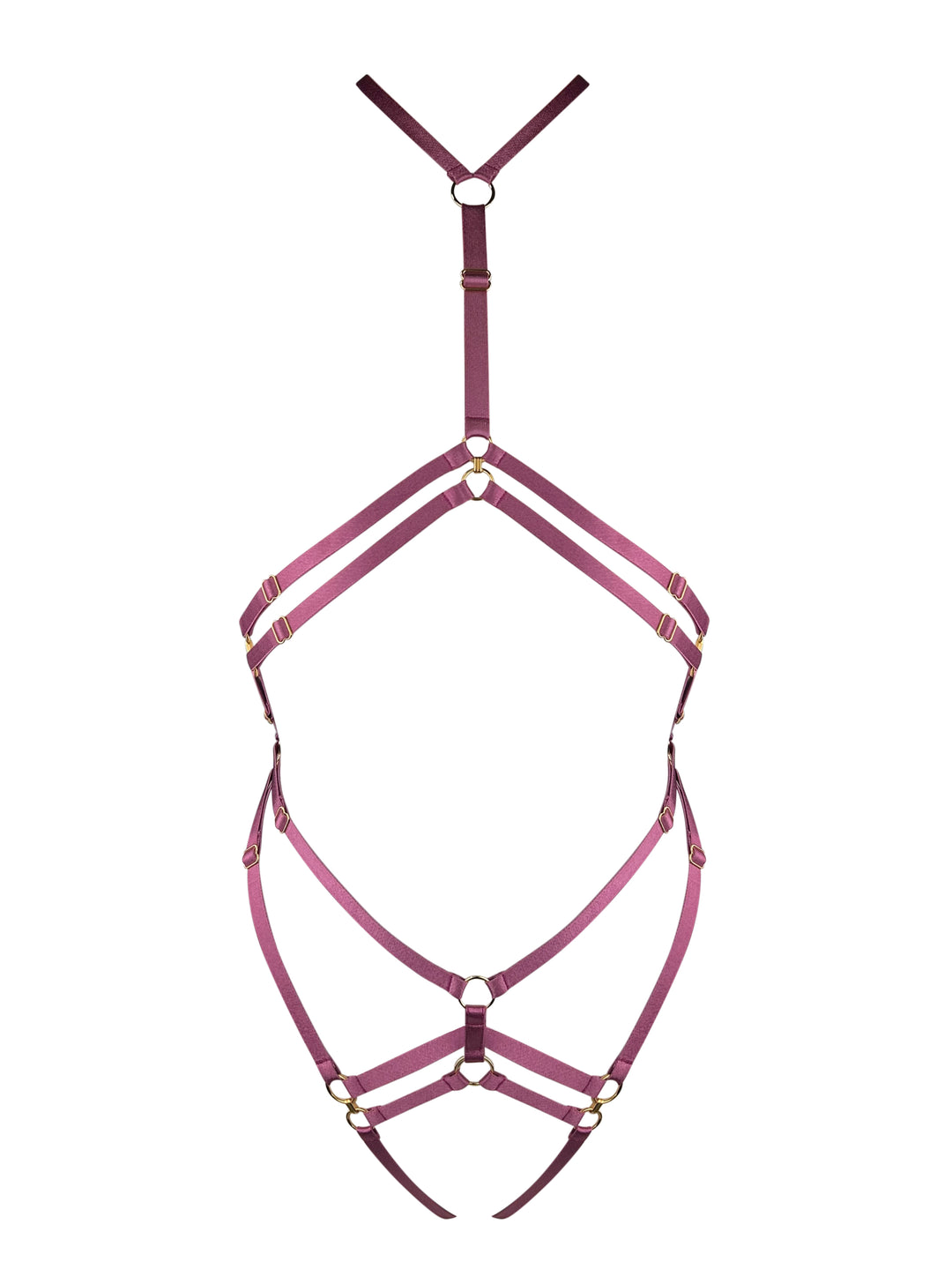 Bordelle Melusina Body Harness Raspberry