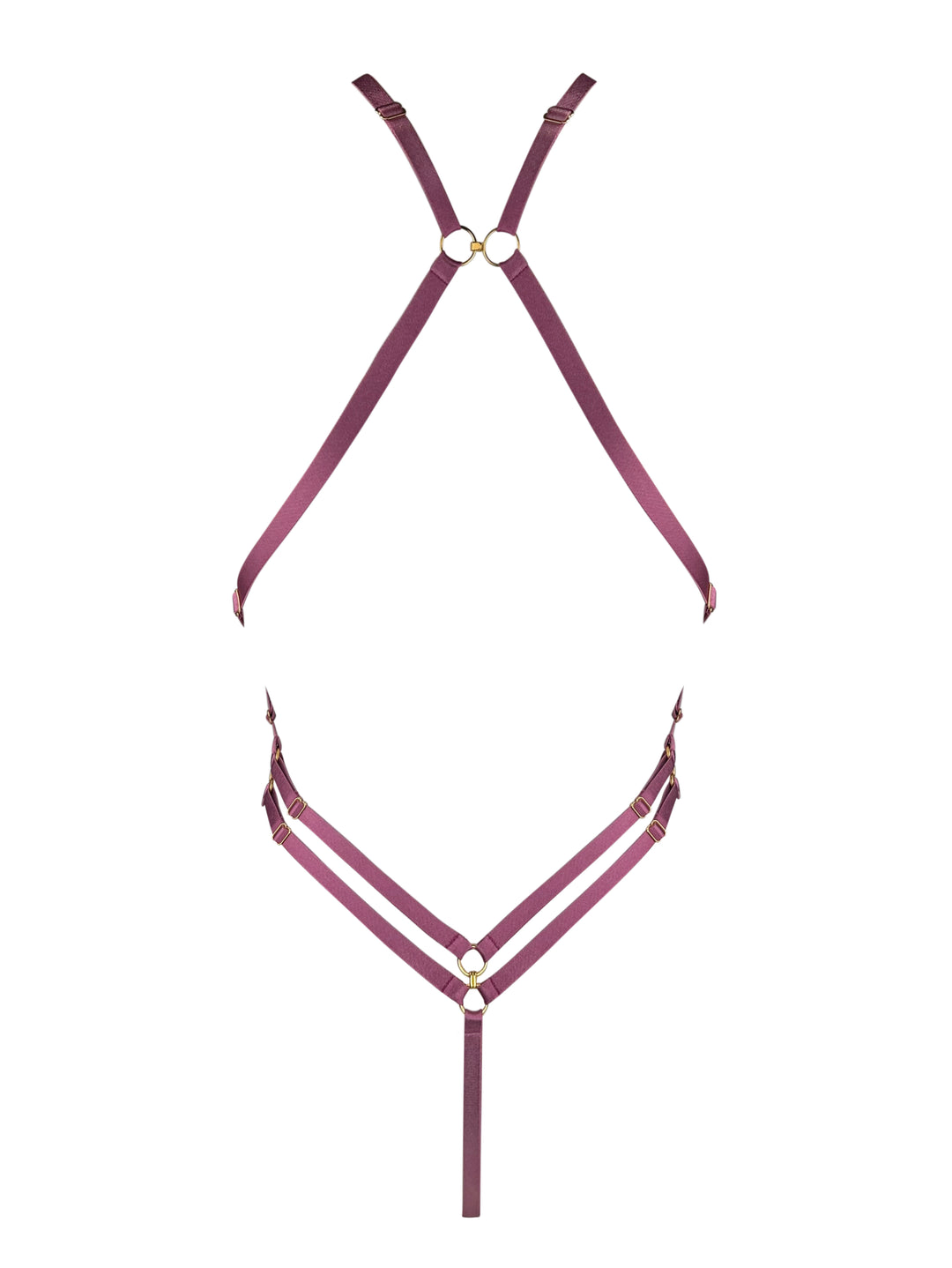 Bordelle Melusina Body Harness Raspberry