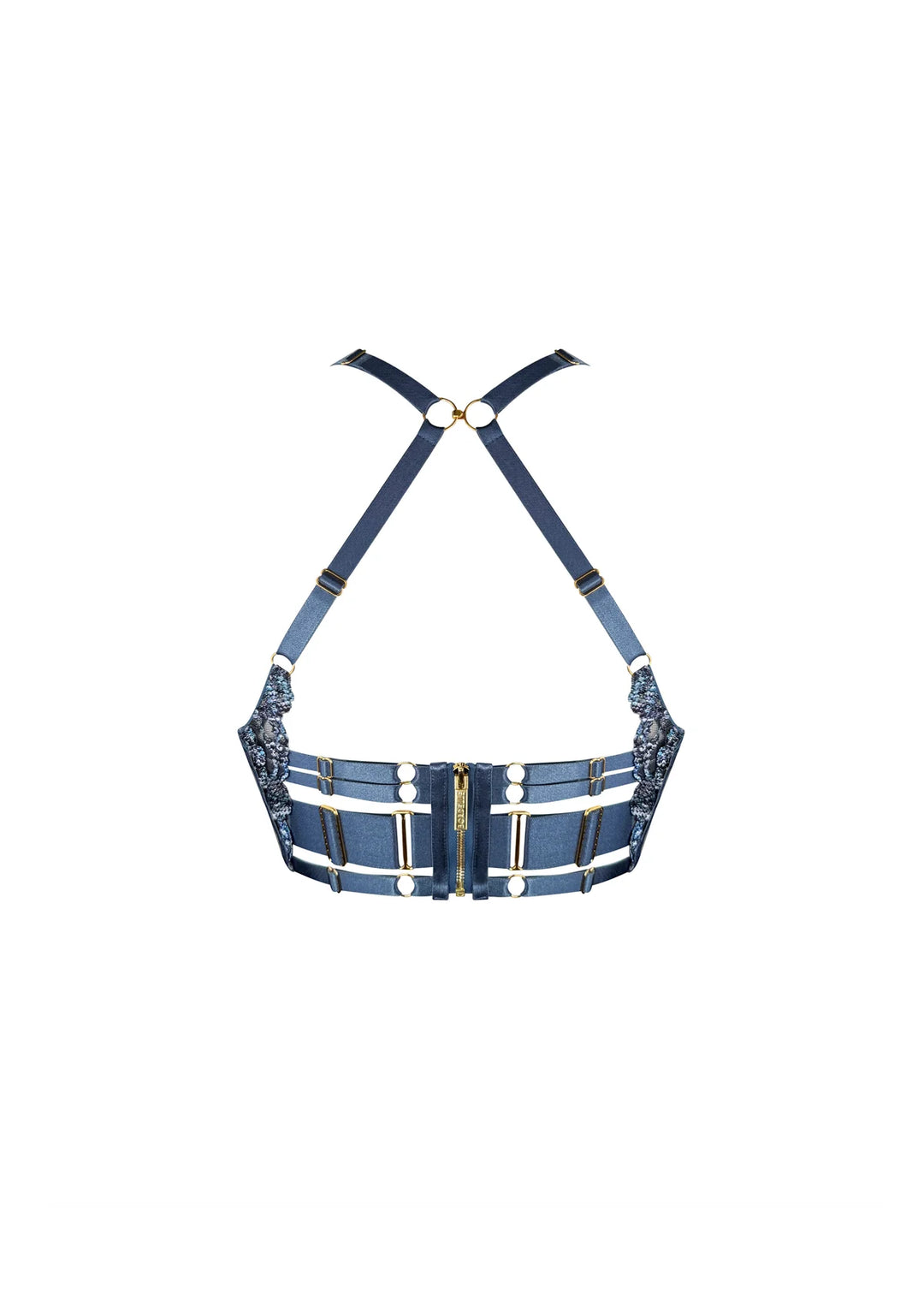 Bordelle Siren Longline Bodice Bra Denim