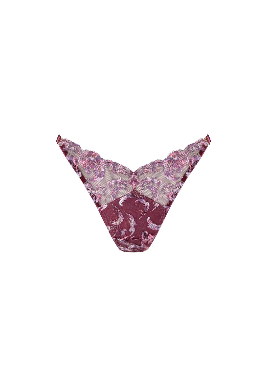 Bordelle Siren Strap Thong Raspberry