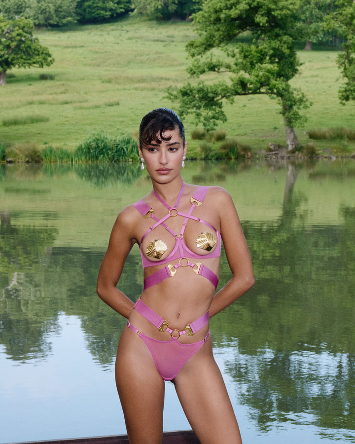 Bordelle Melusina Ouvert Wire Bra Raspberry