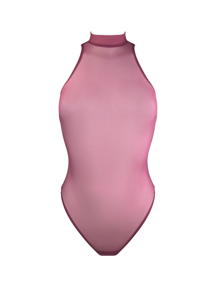 Bordelle Melusina High Neck Body Raspberry