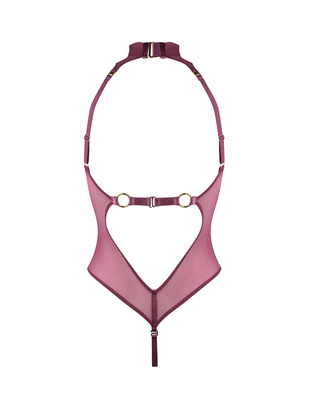 Bordelle Melusina High Neck Body Raspberry