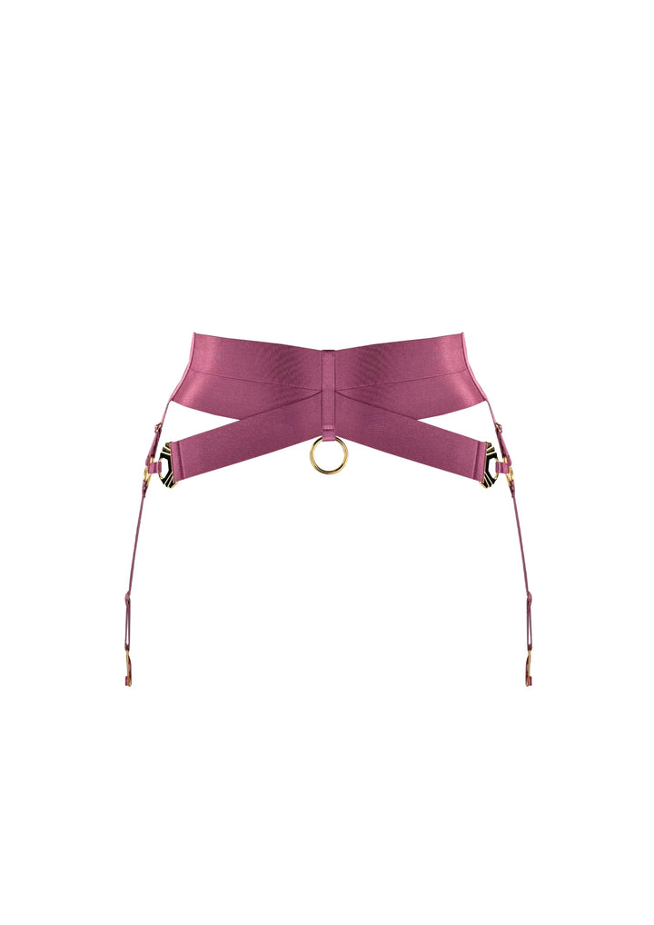 Bordelle Melusina Suspender Raspberry