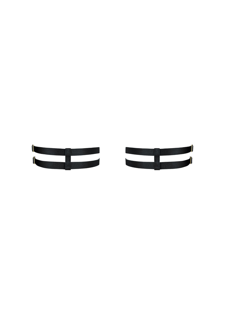 Bordelle Nara Bondage Garters Black
