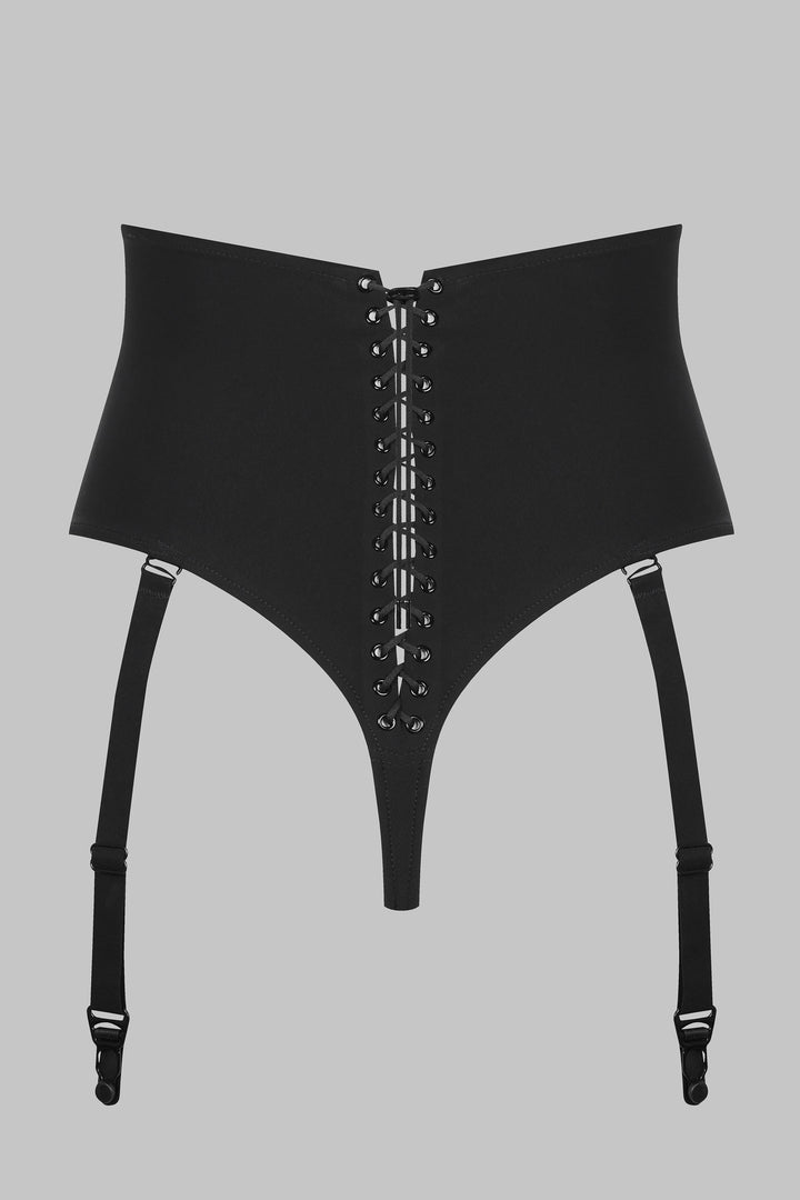 Maison Close Nuite Infinie High Waist Suspender Thong