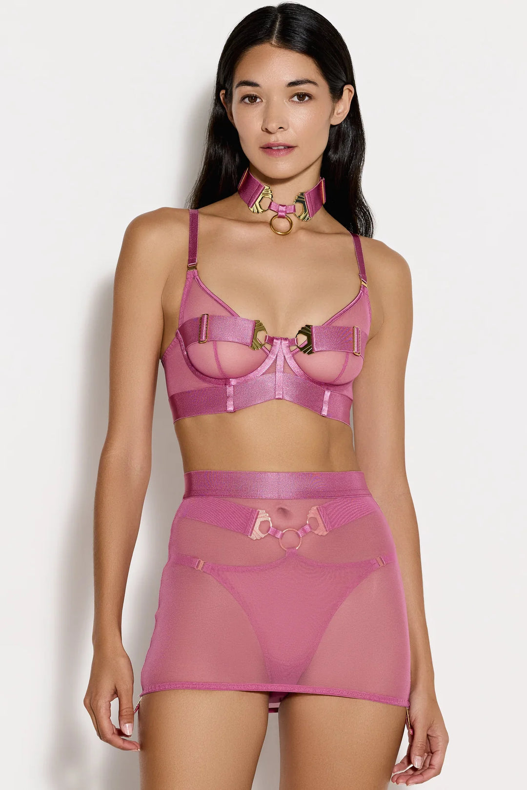 Bordelle Melusina Bodice Bra Raspberry