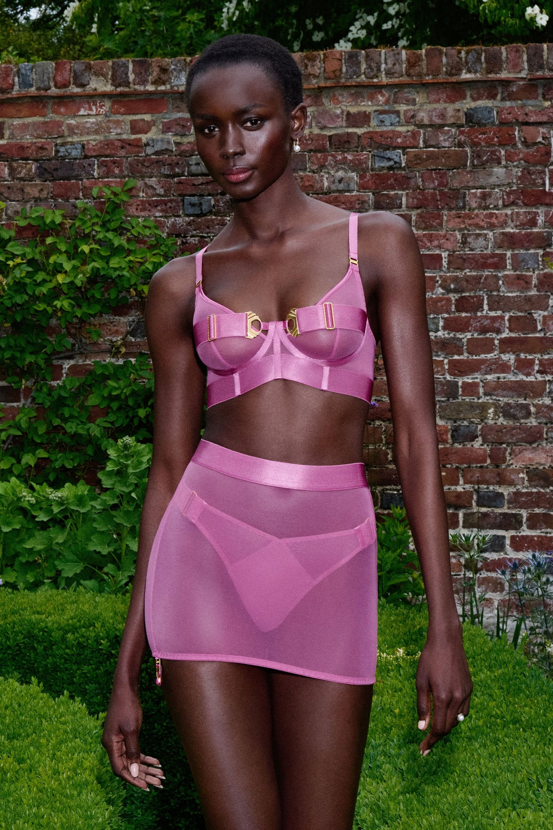 Bordelle Melusina Bodice Bra Raspberry