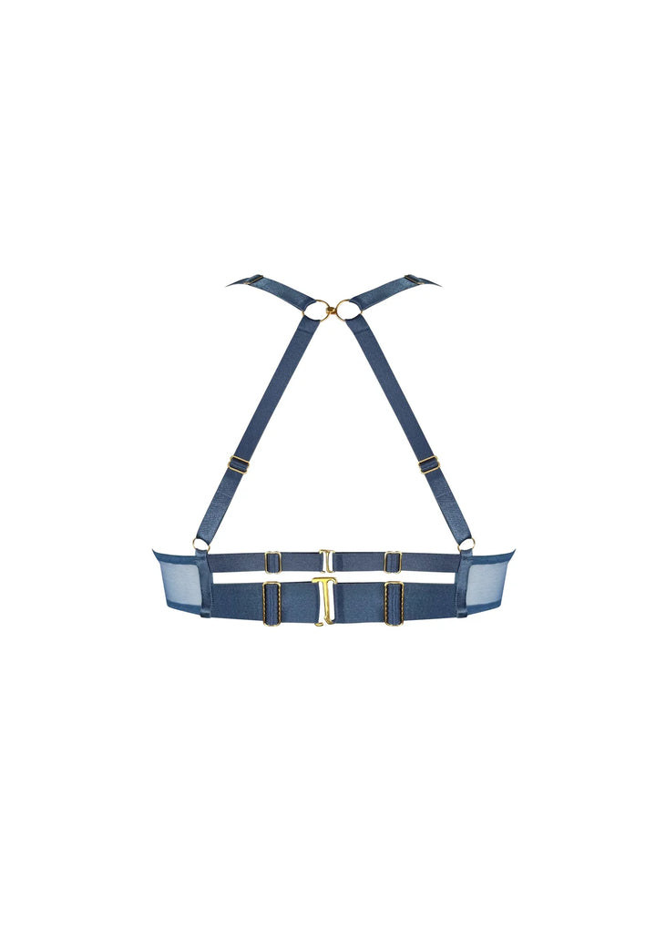 Bordelle Melusina Plunge Wire Bra Denim