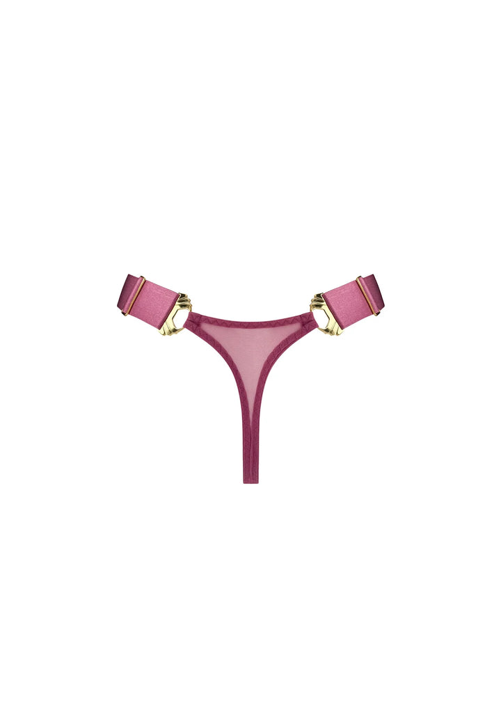 Bordelle Melusina Wide Band Thong in Raspberry