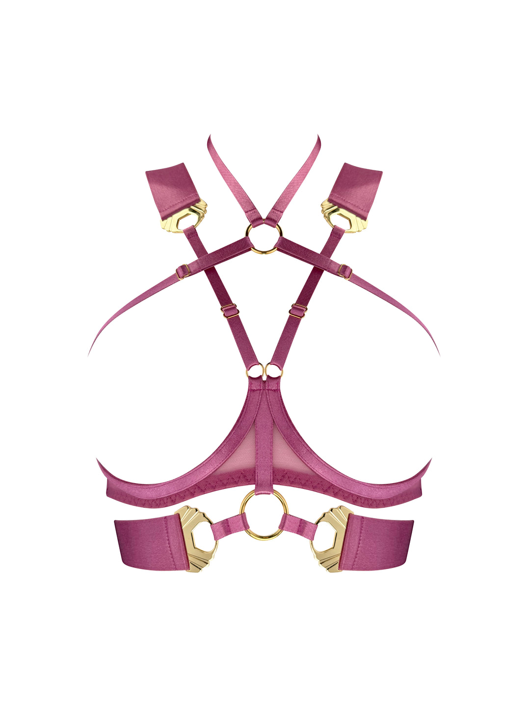 Bordelle Melusina Ouvert Wire Bra Raspberry