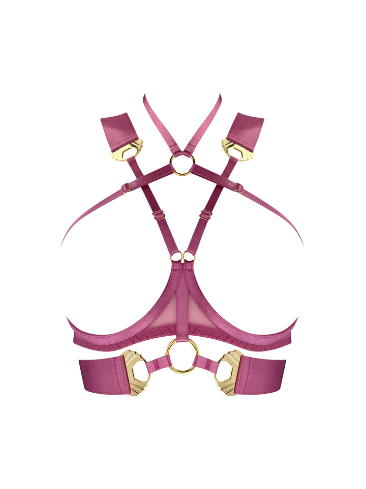 Bordelle Melusina Ouvert Wire Bra Raspberry