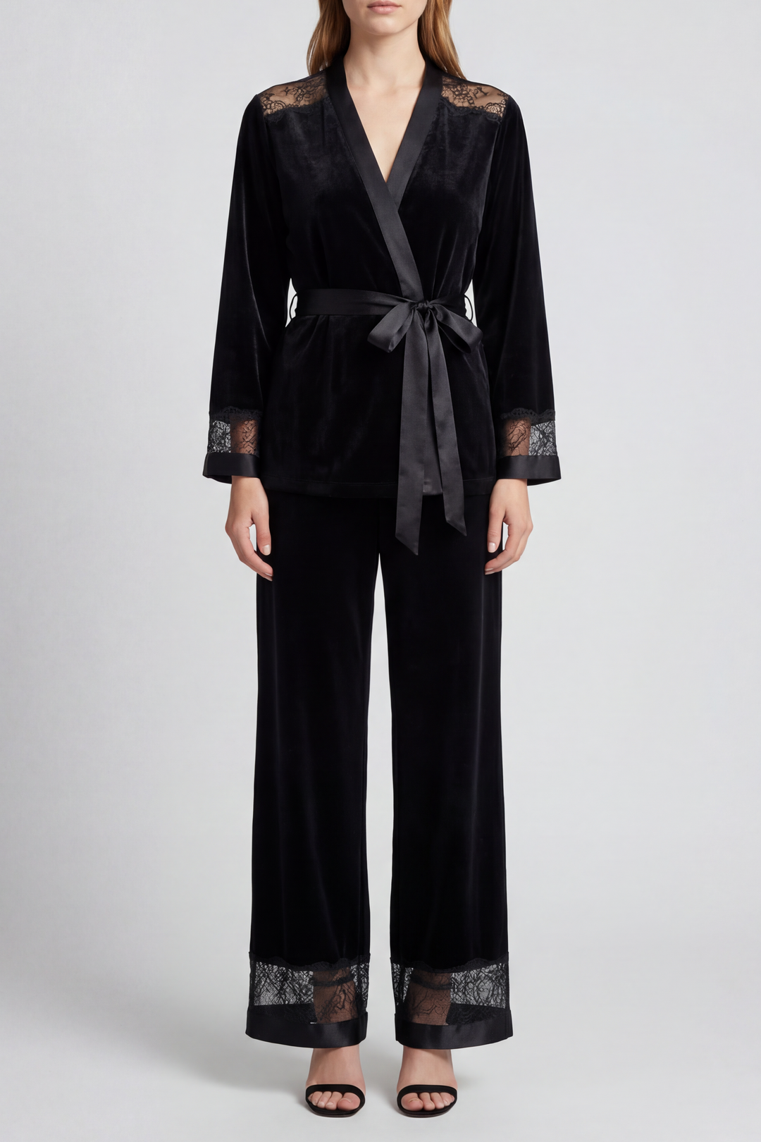 Marjolaine Billie Velvet & Lace Pyjamas