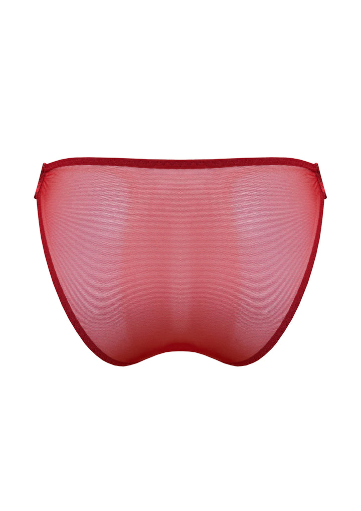 Bordelle Signature Mesh Brief Burnt Red