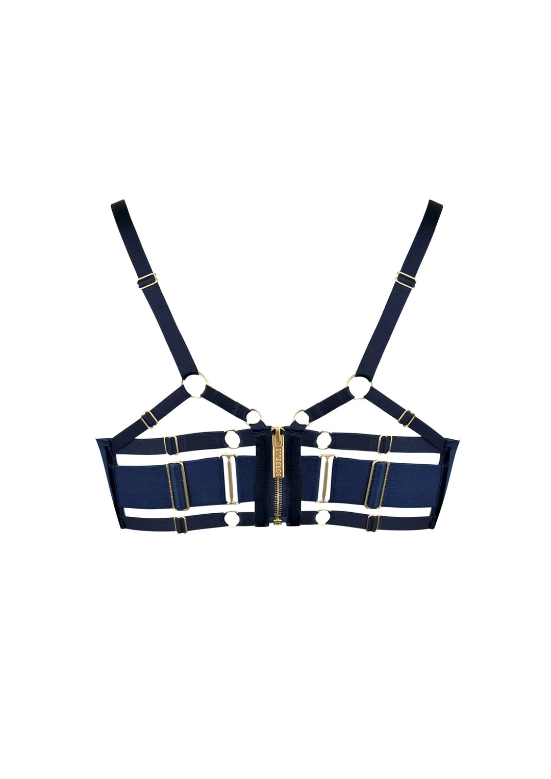 Bordelle Signature Balconette Wire Bra Navy