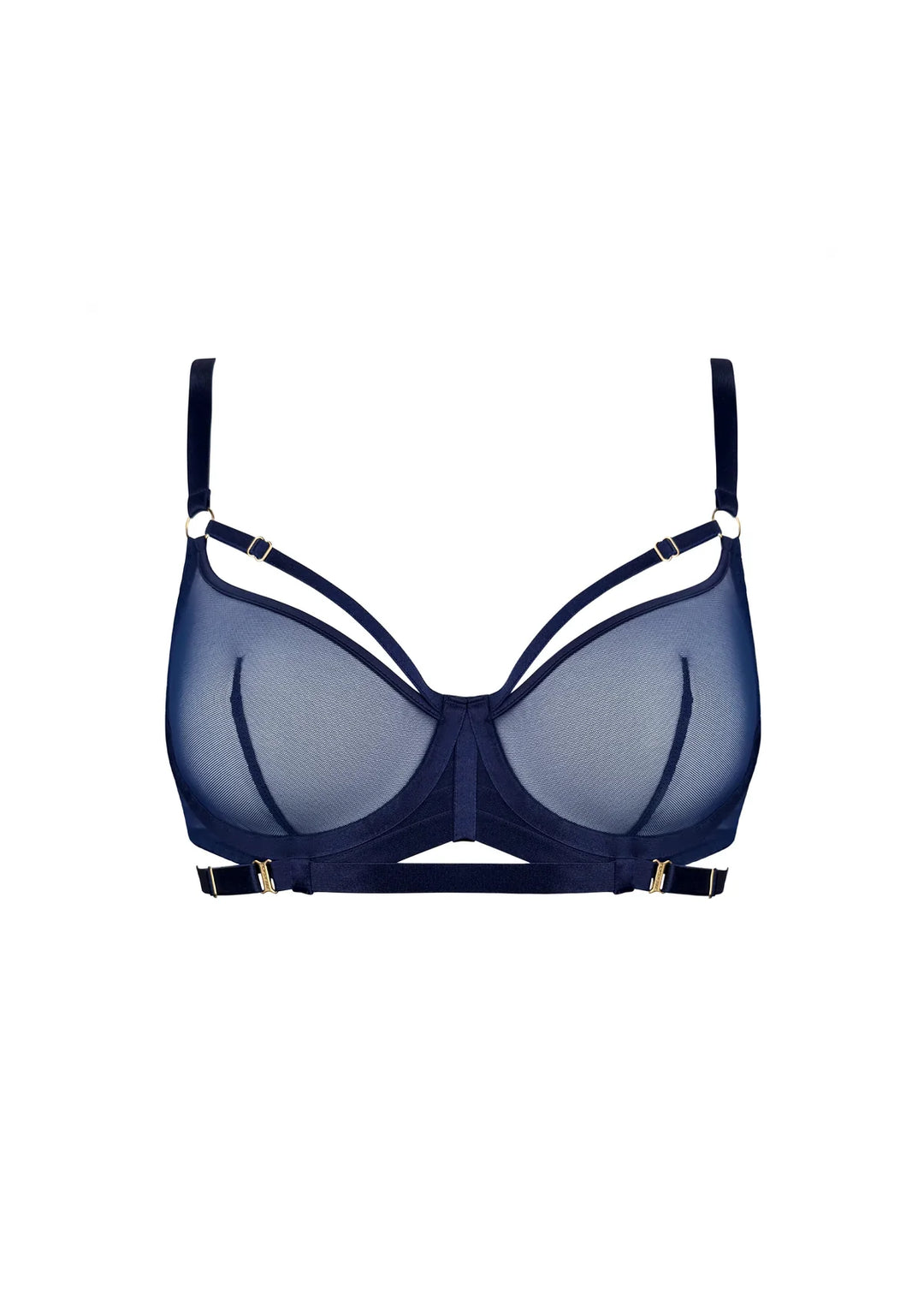 Bordelle Signature Balconette Wire Bra Navy