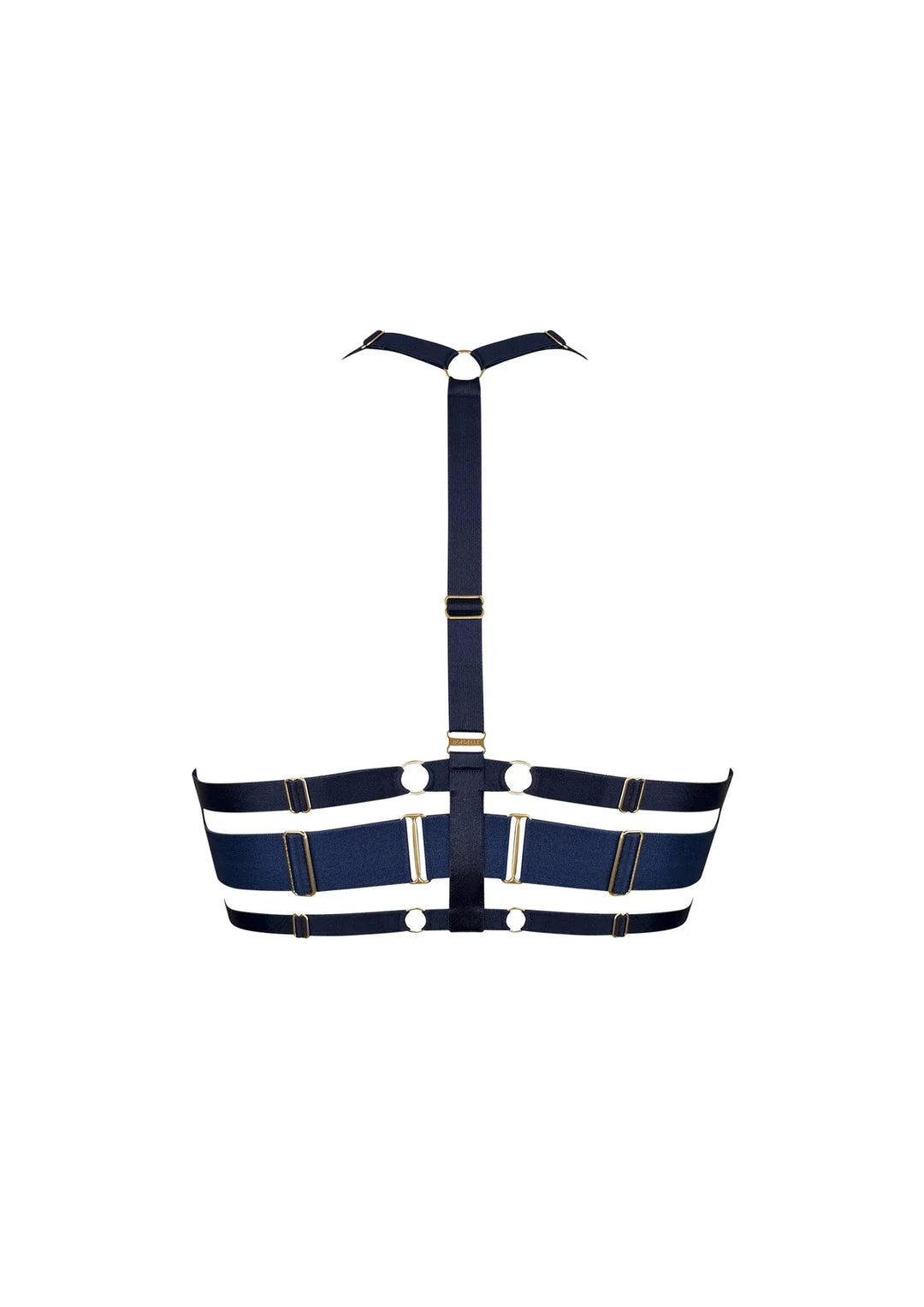 Bordelle Signature Mesh Wrap Bra Navy