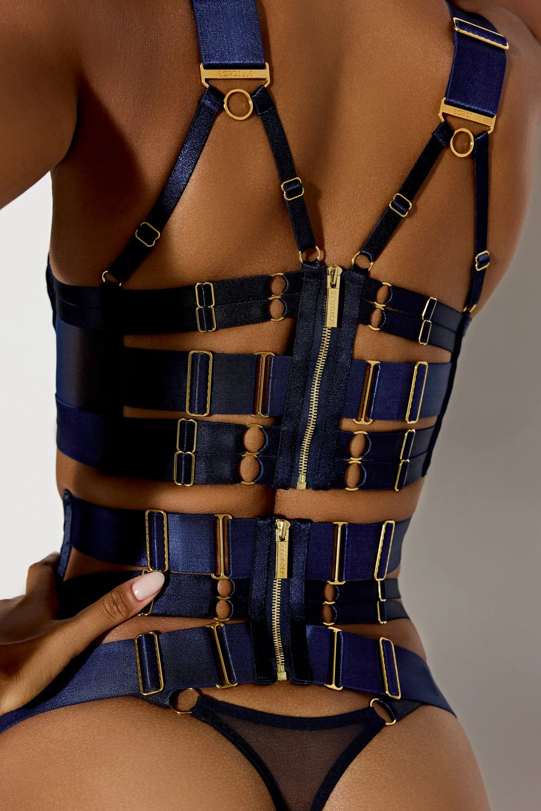 Bordelle Signature Panelled Cincher Navy