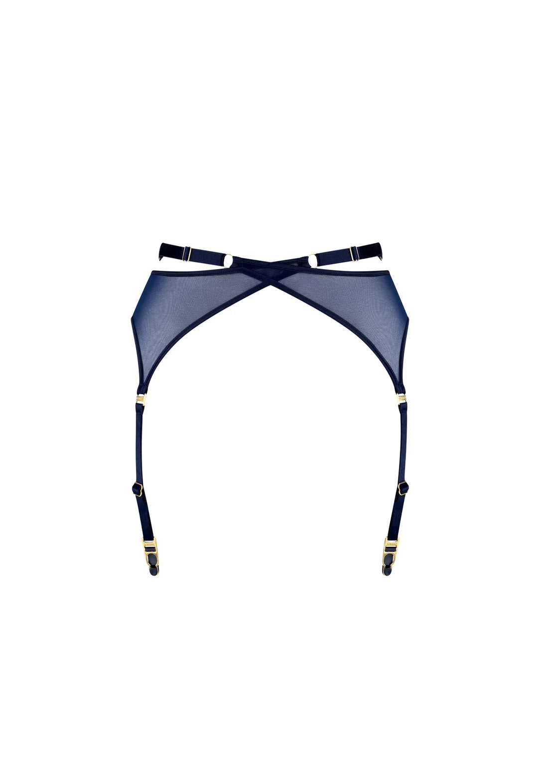 Bordelle Signature Mesh Wrap Suspender Navy
