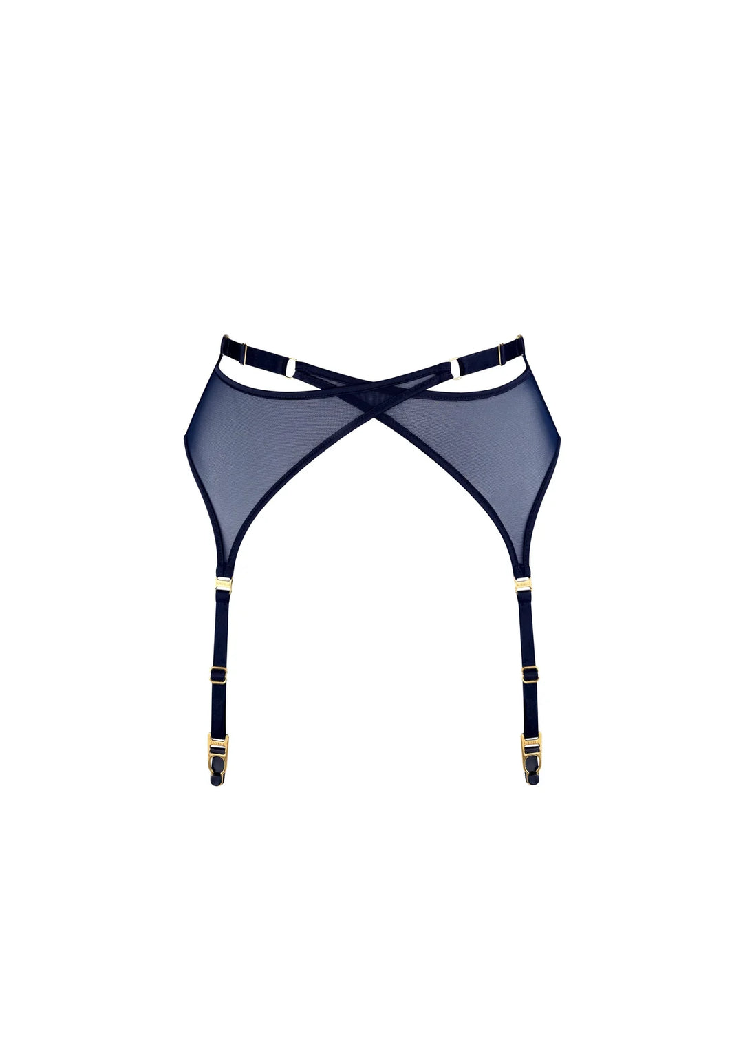 Bordelle Signature Mesh Wrap Suspender Navy