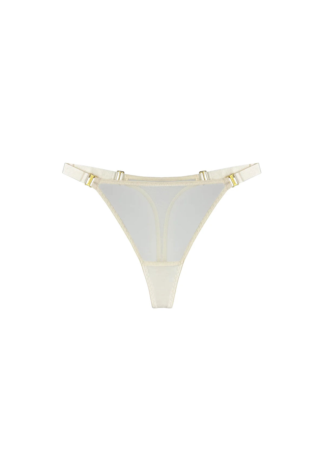 Bordelle Signature Mesh Thong Cream