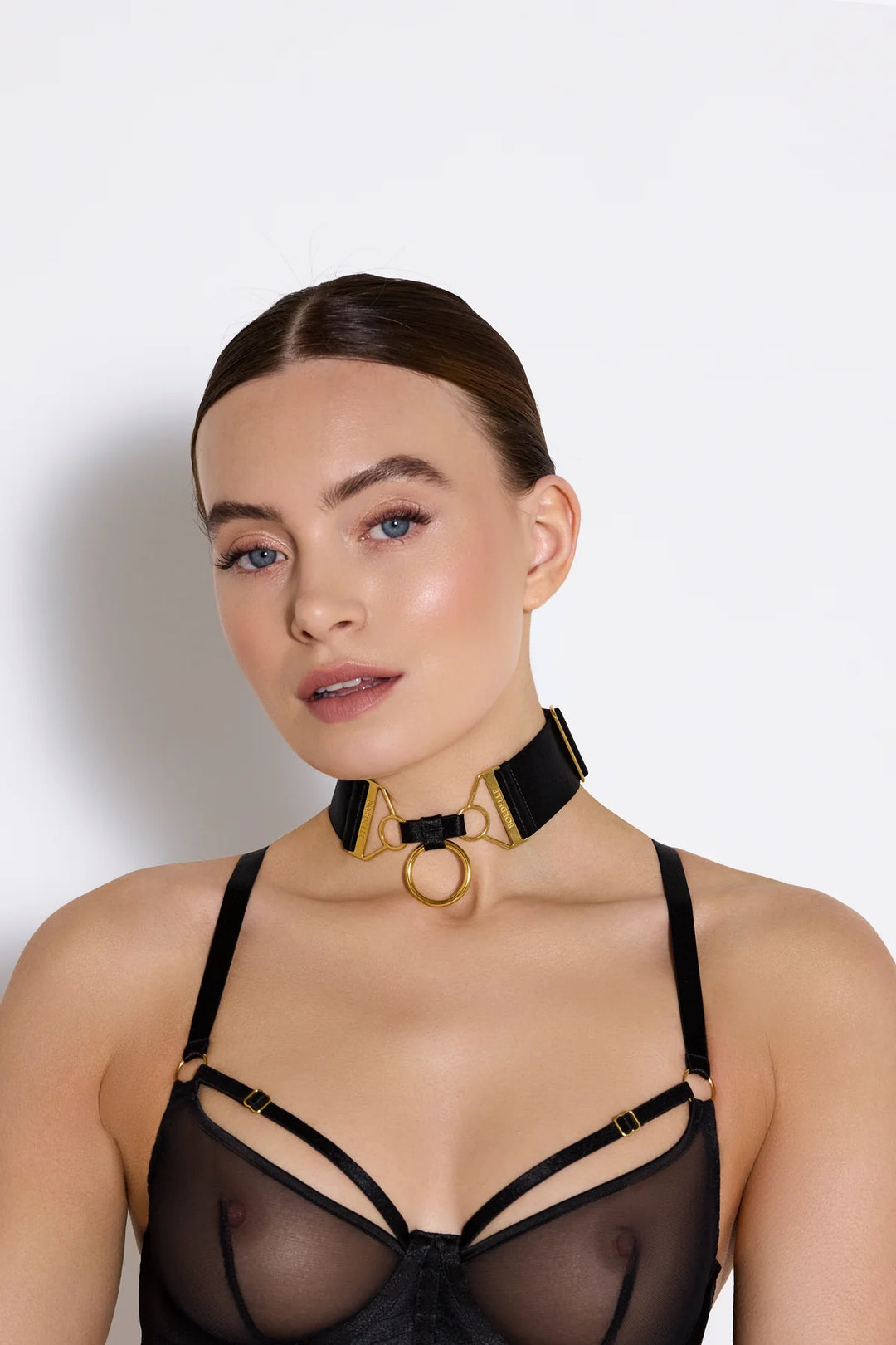 Signature Wide Strap Collar Black