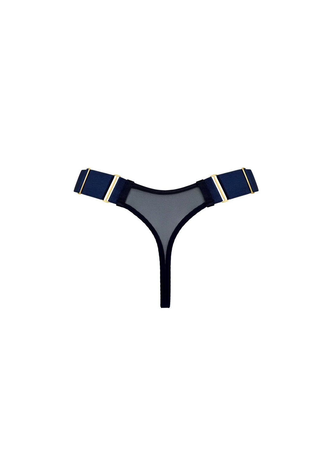 Bordelle Signature Wide Strap Thong Navy
