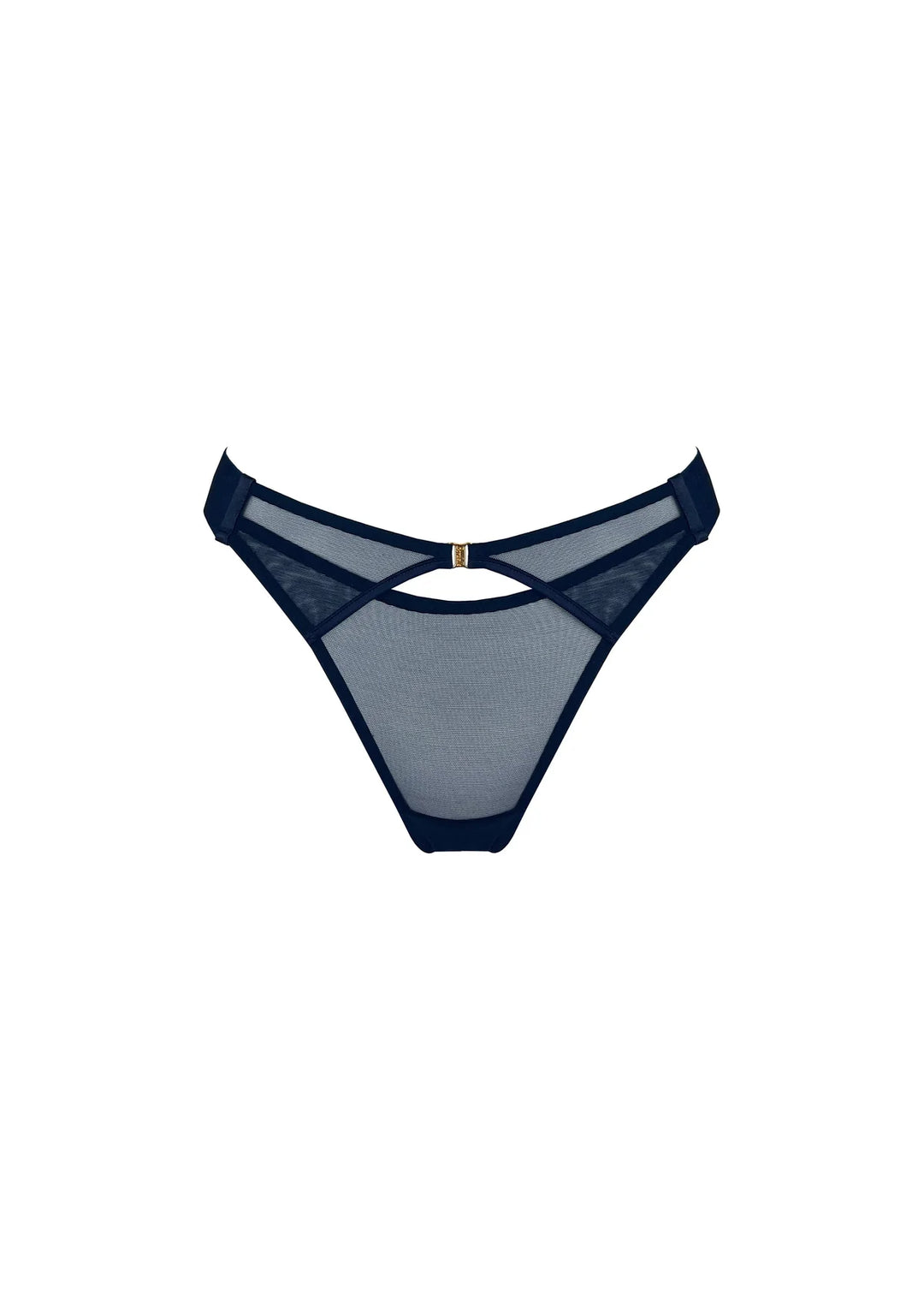 Bordelle Signature Wide Strap Thong Navy