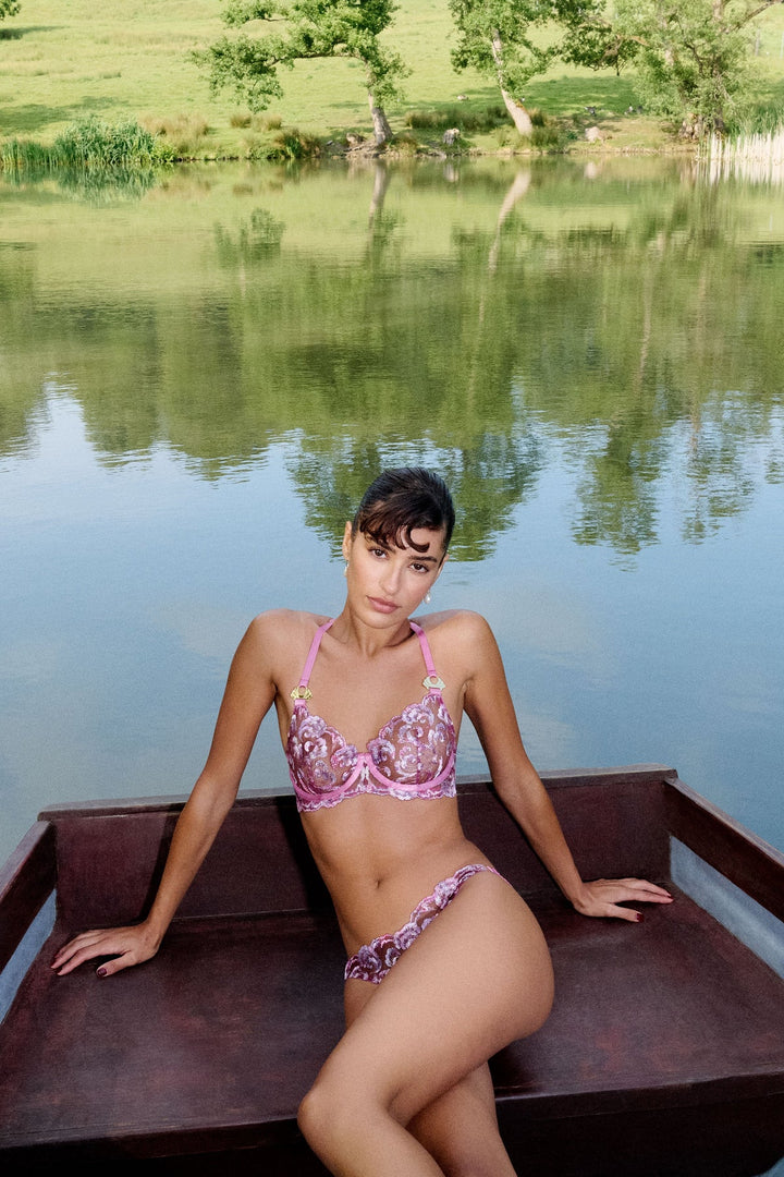Siren Balconette Bra Raspberry