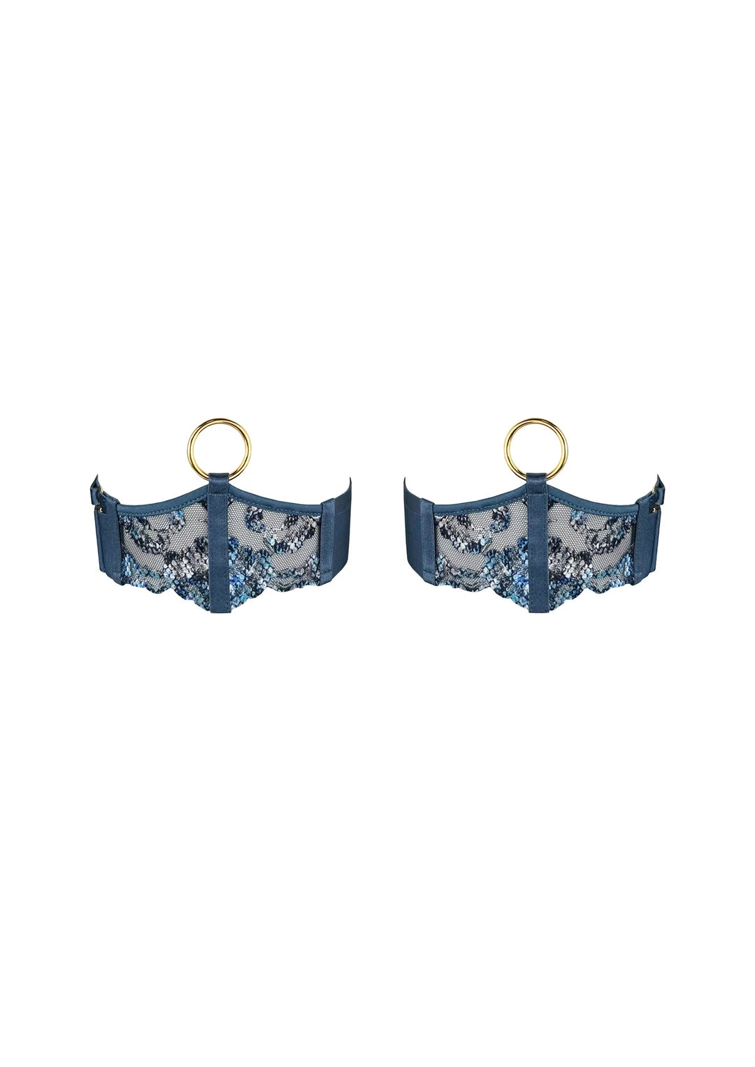 Bordelle Siren Garters Denim