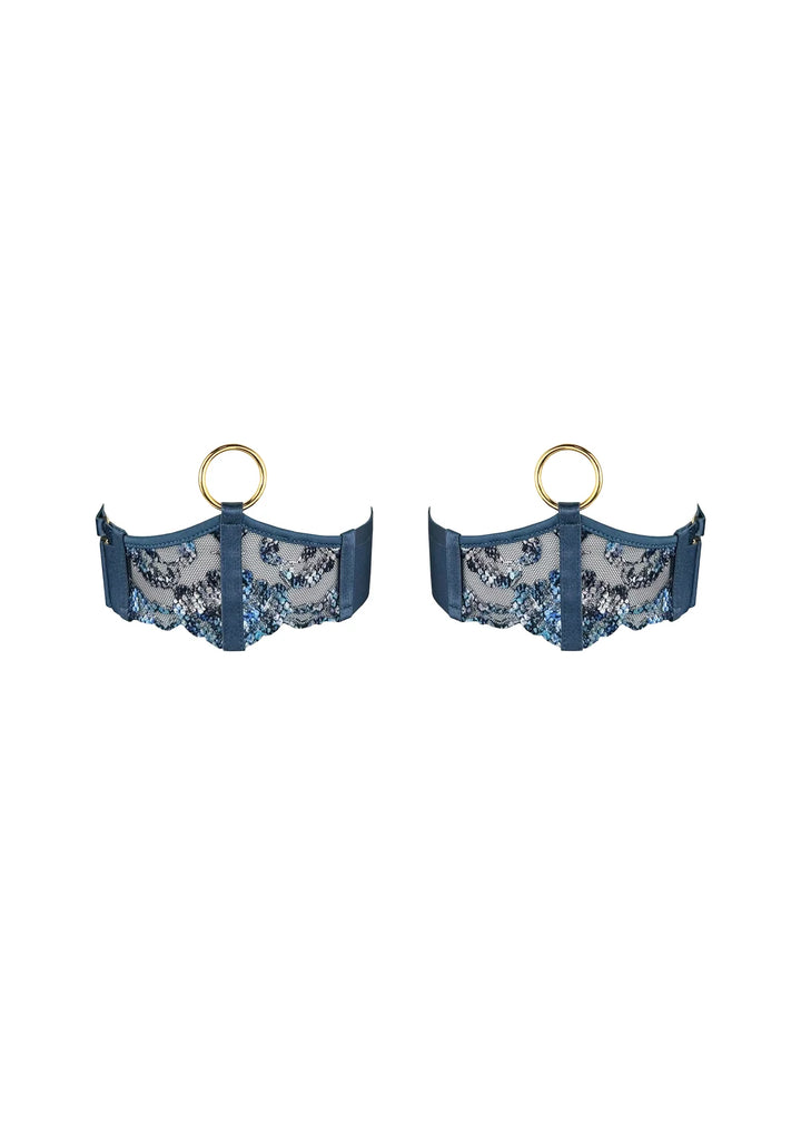 Bordelle Siren Garters Denim
