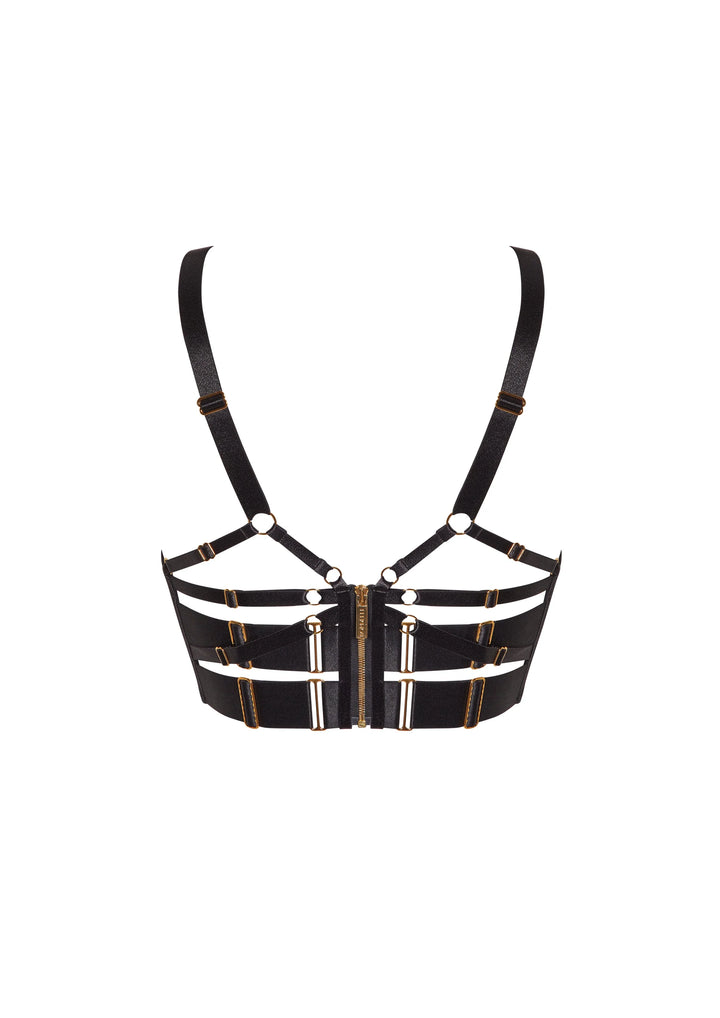 Bordelle Tierra Longline Bodice Bra Black