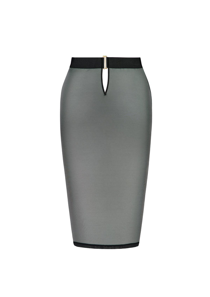 Bordelle Zenna Mesh Pencil Skirt Black