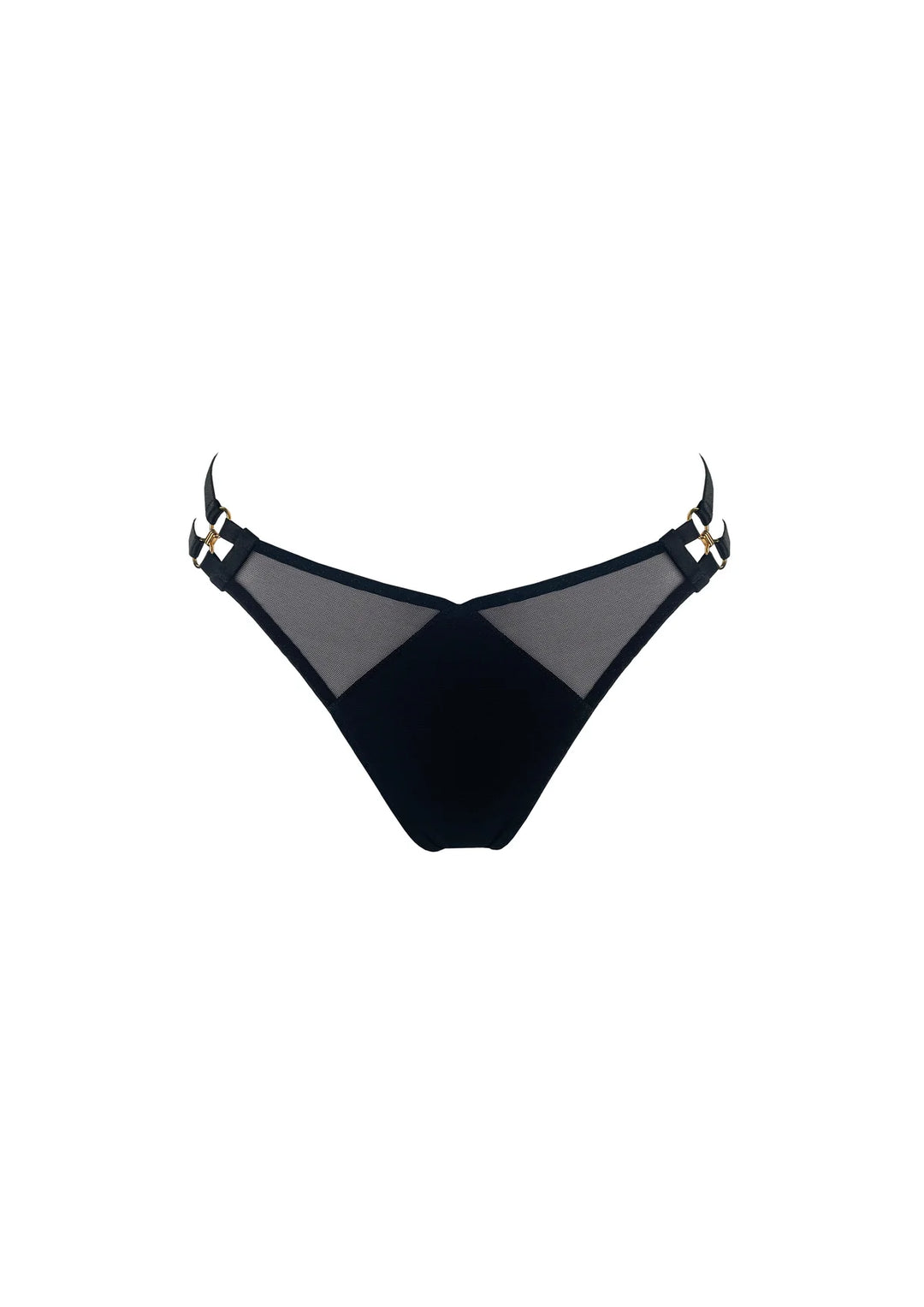 Zenna Strap Thong Black